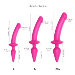   Strap-on-me Swith Semi-Realistic S - silikónové dildo 2v1 (ružové)