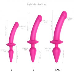   Strap-on-me Swith Semi-Realistic S - silikónové dildo 2v1 (ružové)