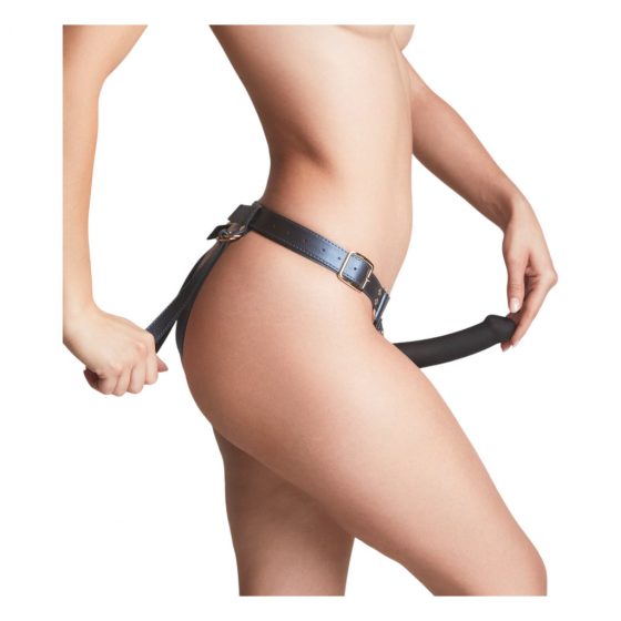 Strap-on-me Generous - spodná bielizeň na pripínací vibrátor - XS-XXL (modrá)