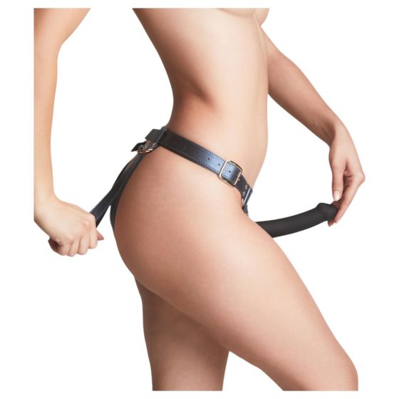 Strap-on-me Generous - spodná bielizeň na pripínací vibrátor - XS-XXL (modrá)