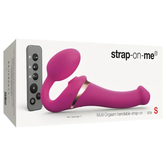 Strap-on-me S - Pripínateľný vibrátor bez ramienok - malý (ružový)