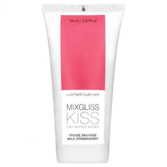 Mixgliss Kiss Wild - lubrikant na vodnej báze - jahoda (70 ml)