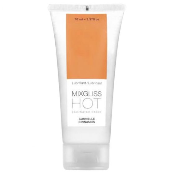 Mixgliss Hot - hrejivý lubrikant na vodnej báze - škorica (70 ml)