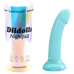   Dildolls Nightfall - dildo v tvare hviezdy s nožičkami (tyrkysové)