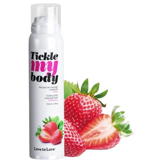 Tickle my body - masážna pena - jahoda (150 ml)