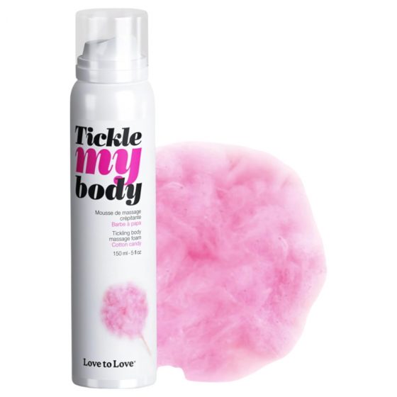 Tickle my body - masážna pena - cukrová vata (150 ml)