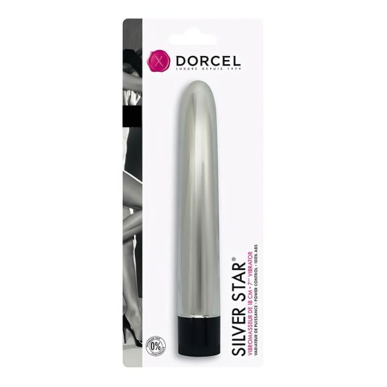 Dorcel Silver Star - klasický tyčový vibrátor (strieborný)