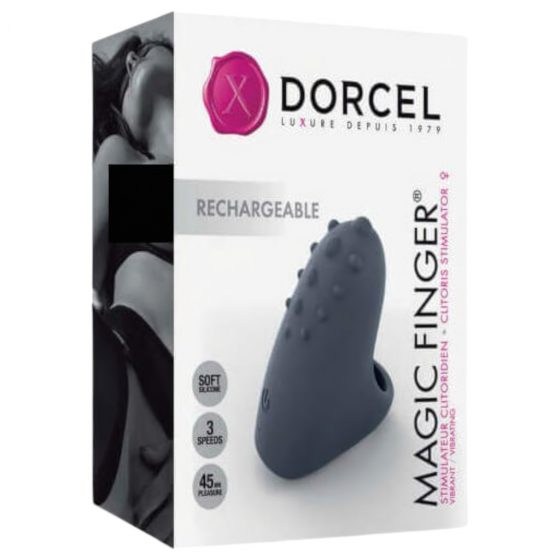 Dorcel Magic Finger - nabíjací prstový vibrátor (sivý)