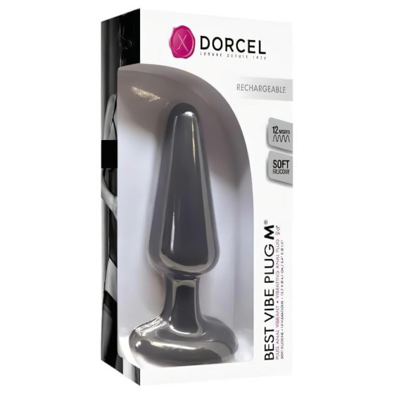 Dorcel Best Vibe Plug M - akumulátorový análny vibrátor (čierny)