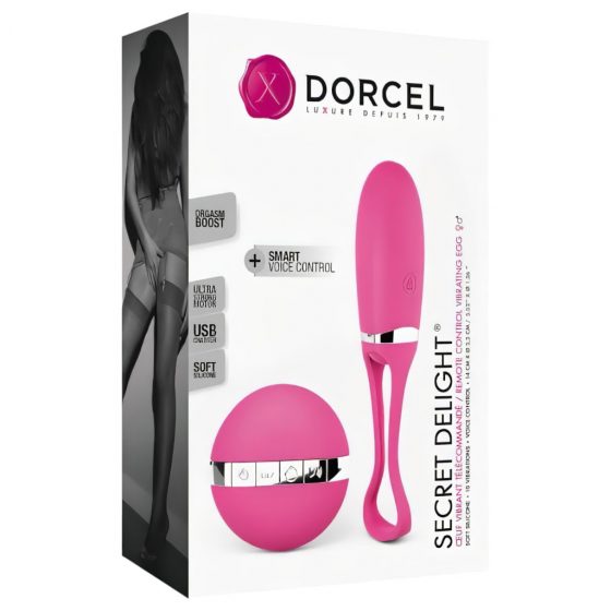 Dorcel Secret Delight - rádiom riadené vibračné vajíčko na batérie (ružové)