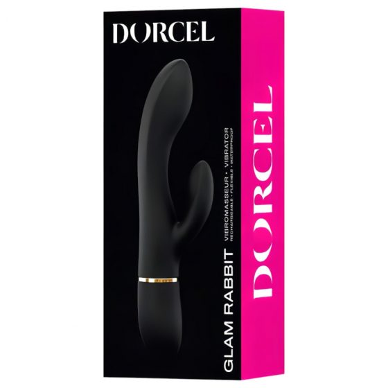 Dorcel Glam Rabbit - dobíjací vibrátor s tyčinkou (čierny)