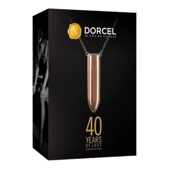 Dorcel - dobíjací, vodotesný vibračný náhrdelník (ružové zlato)