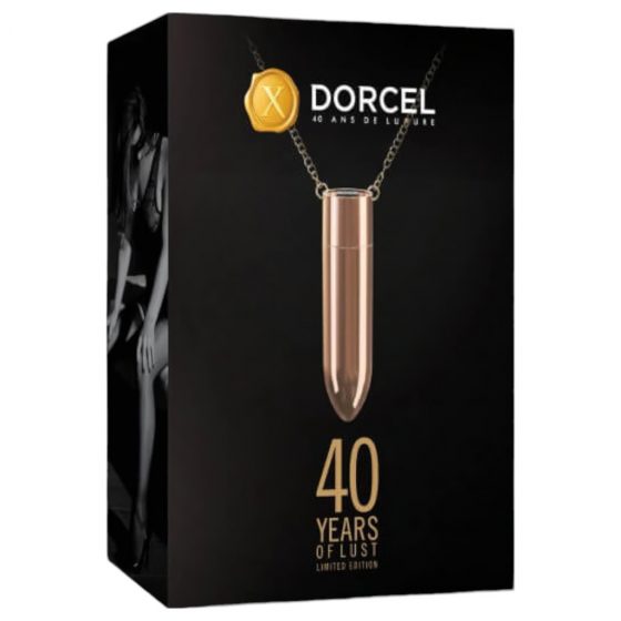 Dorcel - dobíjací, vodotesný vibračný náhrdelník (ružové zlato)