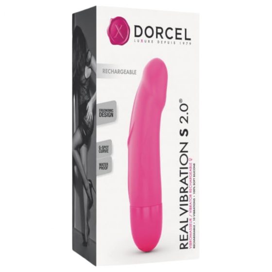 Dorcel Real Vibration S 2.0 - nabíjací vibrátor (ružový)