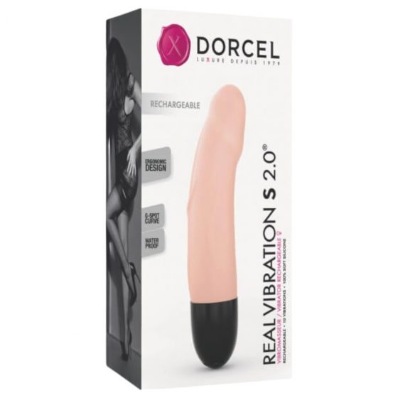 Dorcel Real Vibration S 2.0 - nabíjací vibrátor (prírodná farba)