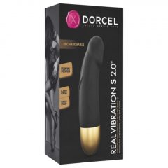   Dorcel Real Vibration S 2.0 - nabíjací vibrátor (čierno-zlatý)