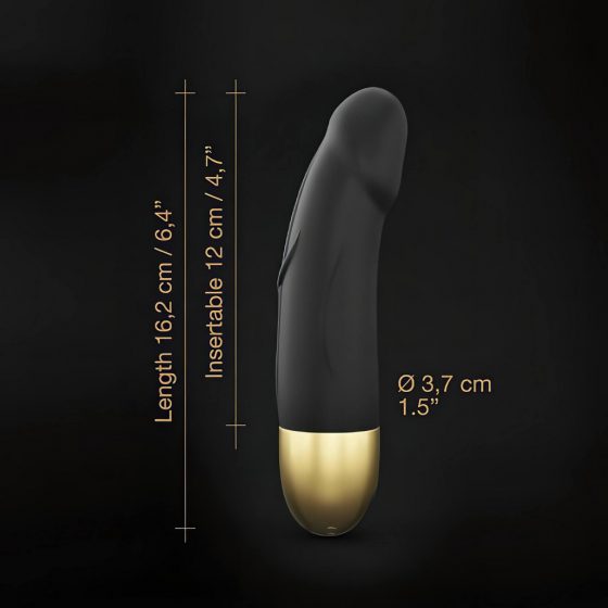 Dorcel Real Vibration S 2.0 - nabíjací vibrátor (čierno-zlatý)