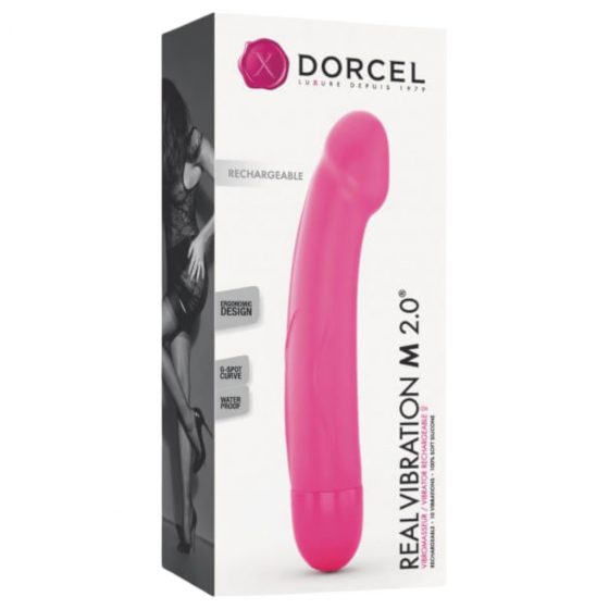 Dorcel Real Vibration M 2.0 - nabíjací vibrátor (ružový)