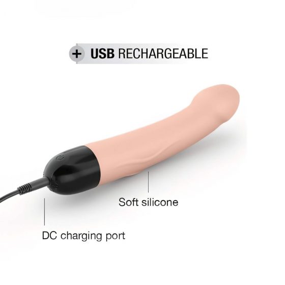 Dorcel Real Vibration M 2.0 - nabíjací vibrátor (prírodná farba)