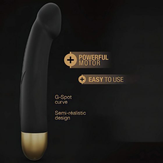 Dorcel Real Vibration M 2.0 - nabíjací vibrátor (čierno-zlatý)