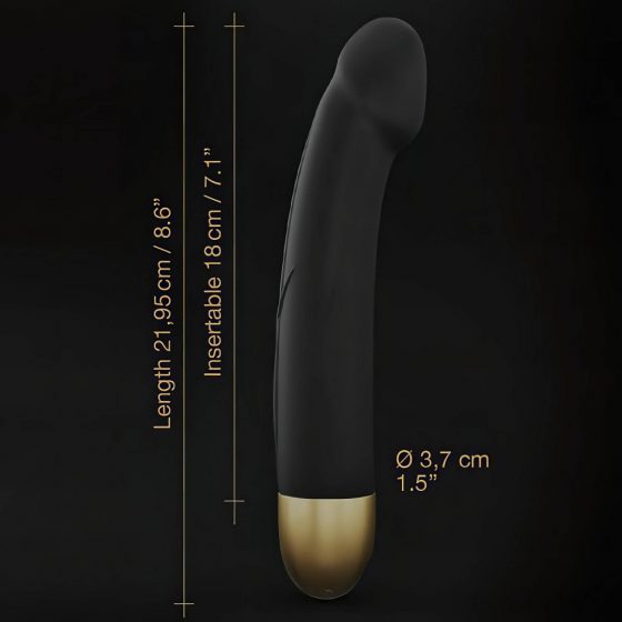 Dorcel Real Vibration M 2.0 - nabíjací vibrátor (čierno-zlatý)