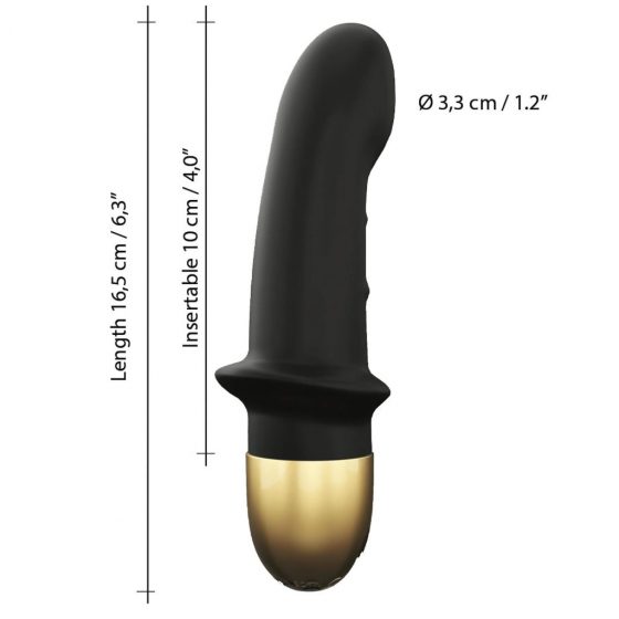 Dorcel Mini Lover 2.0 - dobíjací vibrátor na bod G (čierno-zlatý)