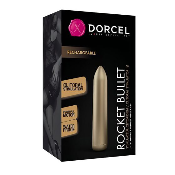 Dorcel Rocket Bullett - nabíjací tyčový vibrátor (zlatý)