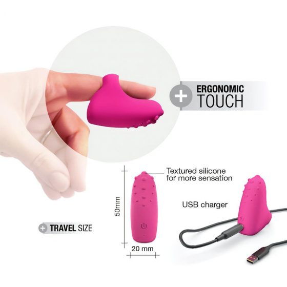 Dorcel Magic Finger - nabíjací prstový vibrátor ( ružový)