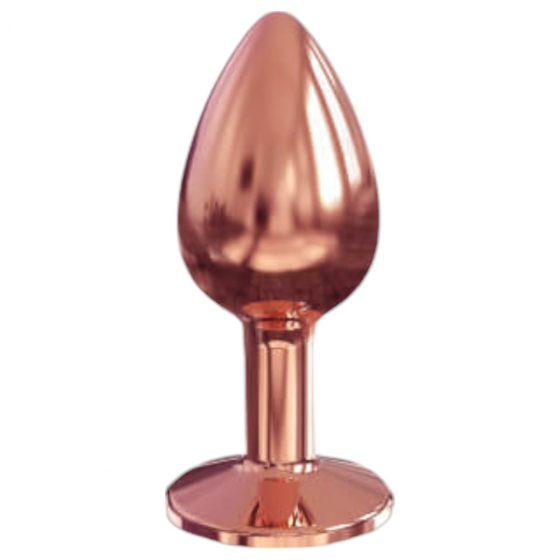 Dorcel Diamond Plug S - hliníkové análne dildo - malé (rosegold)