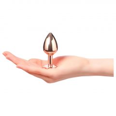   Dorcel Diamond Plug S - hliníkové análne dildo - malé (rosegold)