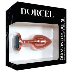   Dorcel Diamond Plug S - hliníkové análne dildo - malé (rosegold)