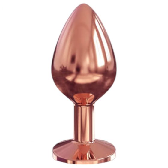 Dorcel Diamond Plug M - hliníkové análne dildo - stredné (rosegold)