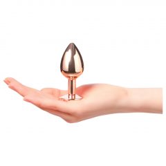   Dorcel Diamond Plug M - hliníkové análne dildo - stredné (rosegold)