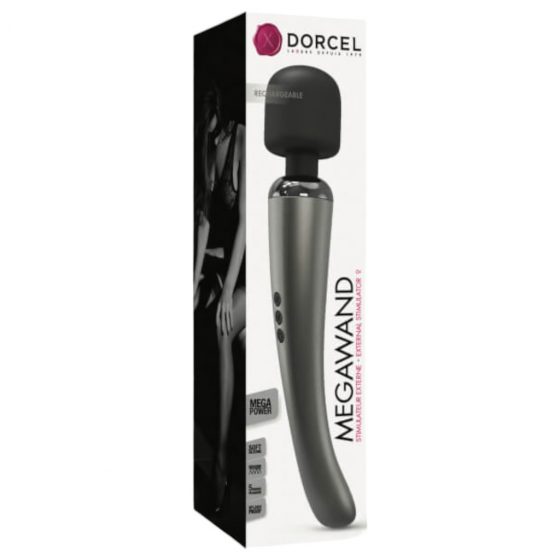 Dorcel Megawand - nabíjací masážny vibrátor (strieborno šedý)