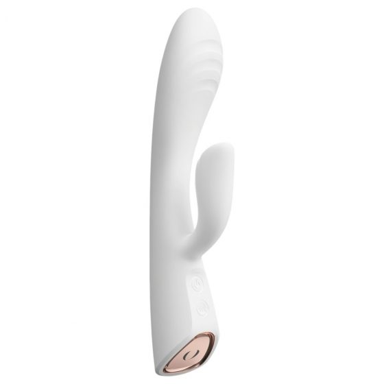 Dorcel Flexi Rabbit - vibračný krúžok s vyhrievaním na klitoris (biely)