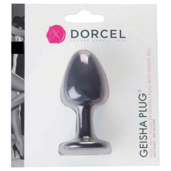 Dorcel Geisha Plug M - análny vibrátor s guličkami (čierny)