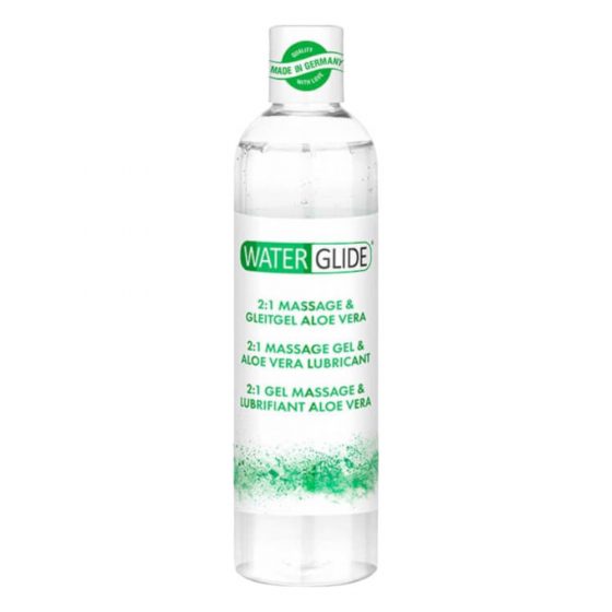 Waterglide 2v1 - lubrikačný a masážny gél na vodnej báze - aloe vera (300 ml)