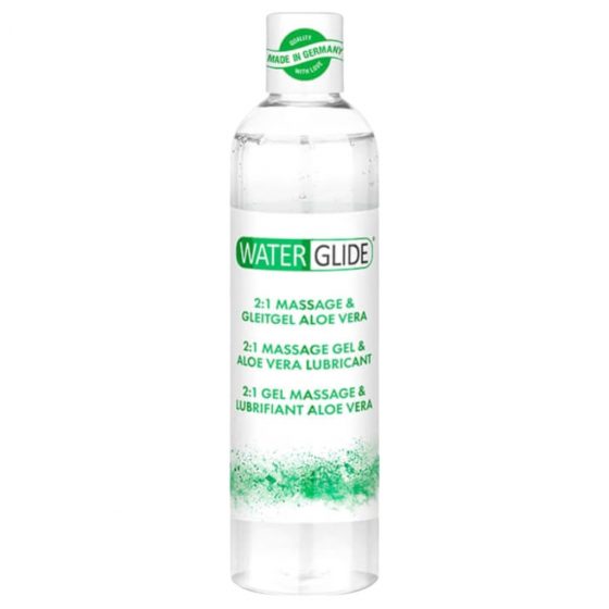 Waterglide 2v1 - lubrikačný a masážny gél na vodnej báze - aloe vera (300 ml)