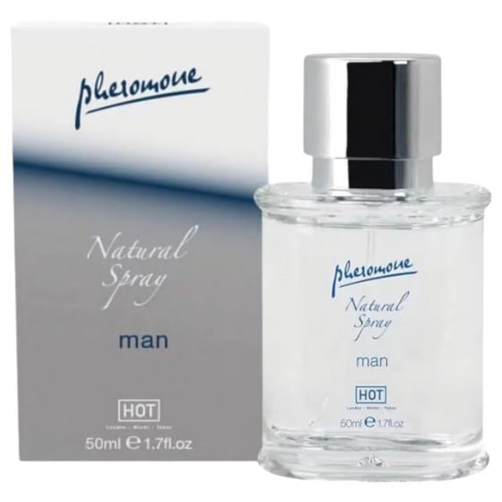 HOT Natural - telový sprej pre mužov s obsahom feromónu (50ml)