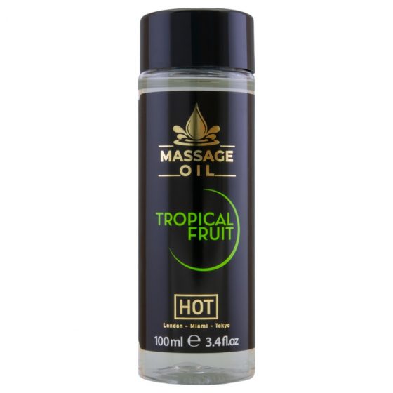 HOT masážny olej na starostlivosť o pokožku - tropické ovocie (100 ml)