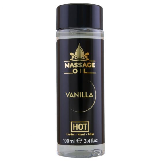 Masážny olej na starostlivosť o pokožku HOT - vanilka (100 ml)