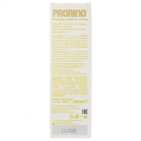 HOT Prorino - Análny krém (100 ml)