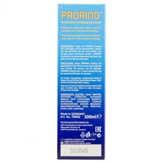 HOT Prorino - jemný chladivý intímny krém pre mužov (100 ml)