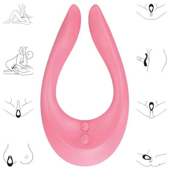 Satisfyer Endless Joy - nabíjací párový vibrátor (ružový)