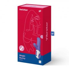   Satisfyer Magic Bunny - vodotesný, nabíjací vibrátor s ramienkom na klitoris (modrý)