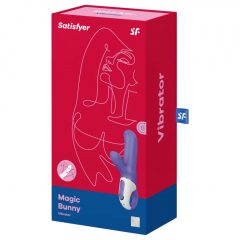   Satisfyer Magic Bunny - vodotesný, nabíjací vibrátor s ramienkom na klitoris (modrý)