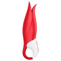   Satisfyer Power Flower - akumulátorový, vodotesný vibrátor (červený)