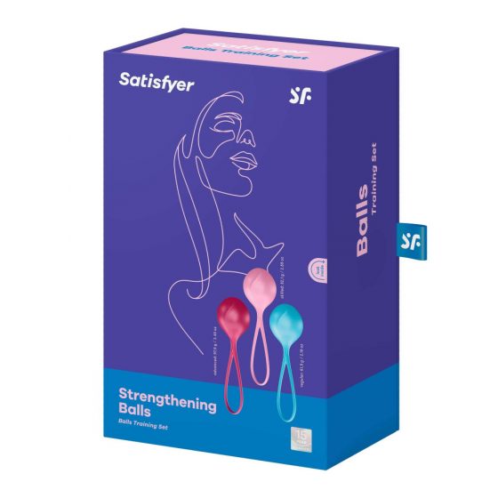 Satisfyer Strengthening Balls - jednoduché venušine guličky (3 dielna súprava)