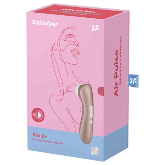 Satisfyer Pro 2+ - nabíjací stimulátor na klitoris (hnedý)