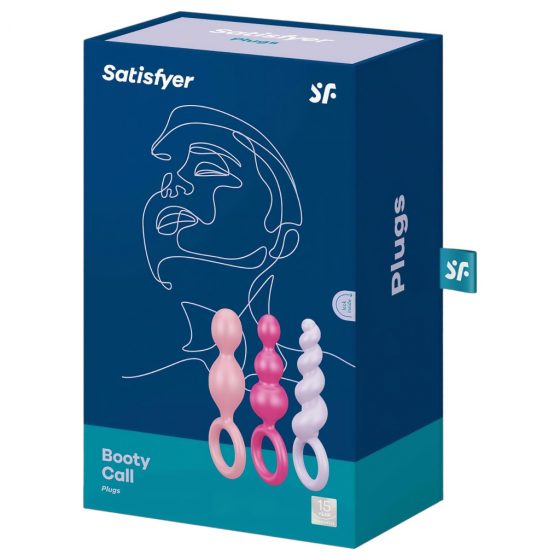 Satisfyer Booty Call - súprava análnych díld - farebná (3 dielna)